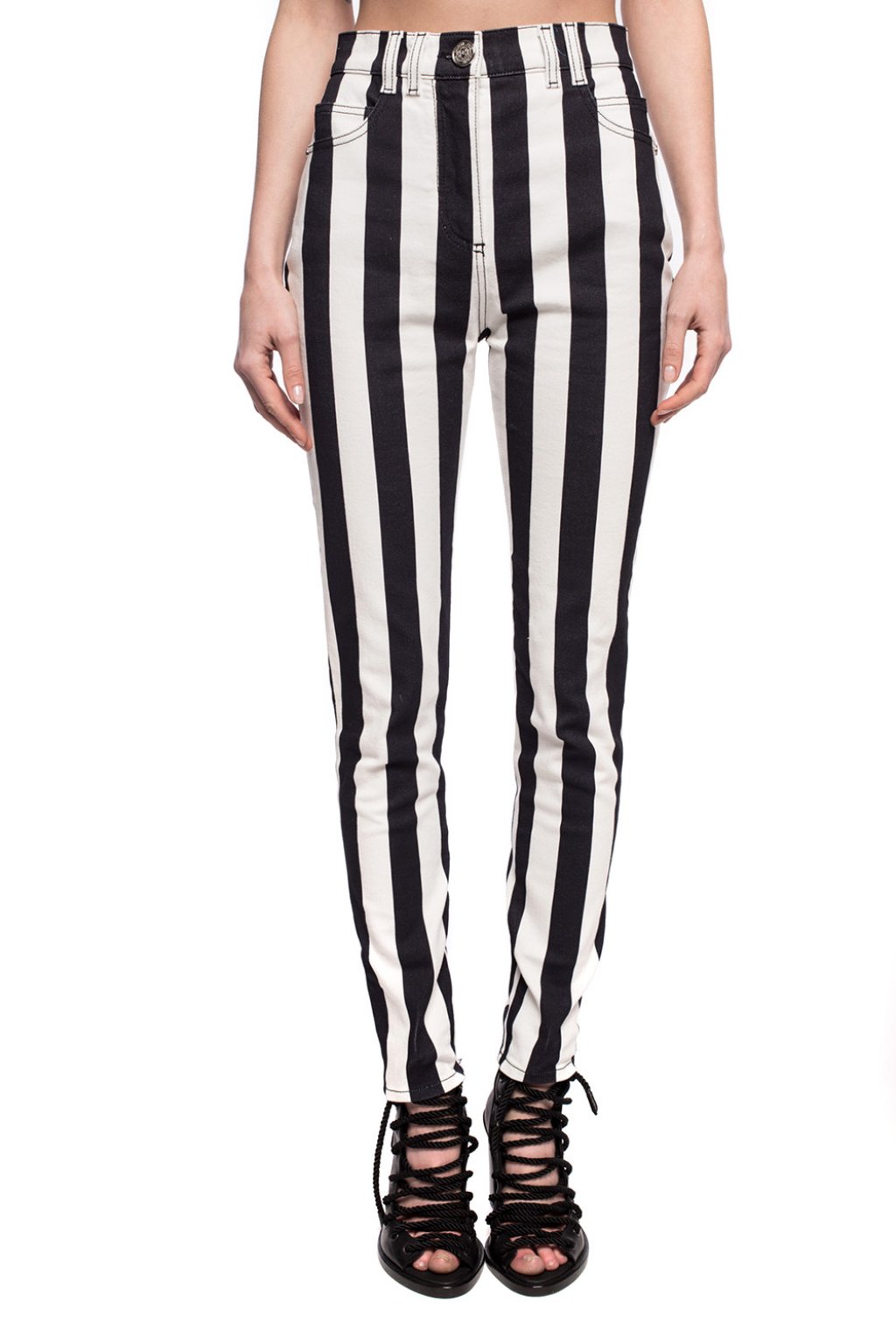 Balmain striped discount trousers